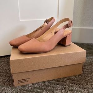 Clarks Heels Pumps Sheer Violet Pink Sz 7.5